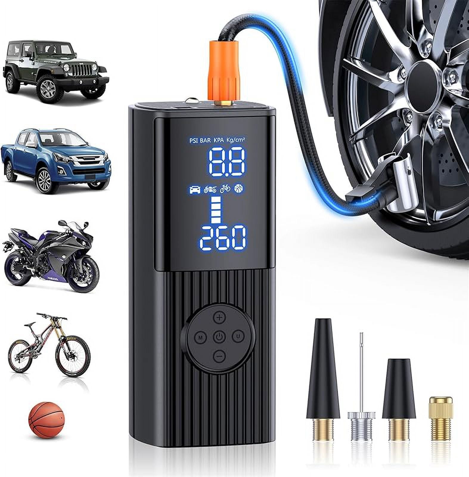 Tire Inflator Portable Air Compressor180PSI & 20000mAh Portable Air