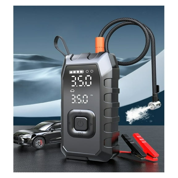 Tire Inflator Portable Air Compressor, 2X Faster Inflation Cordless Air Compressor, 18000mAh & 180PSI & Dual Cylinder, Electric Air Pump for Heavy-duty Vehicles, Car, Motorcycle, Bike, Ball (P235-09)