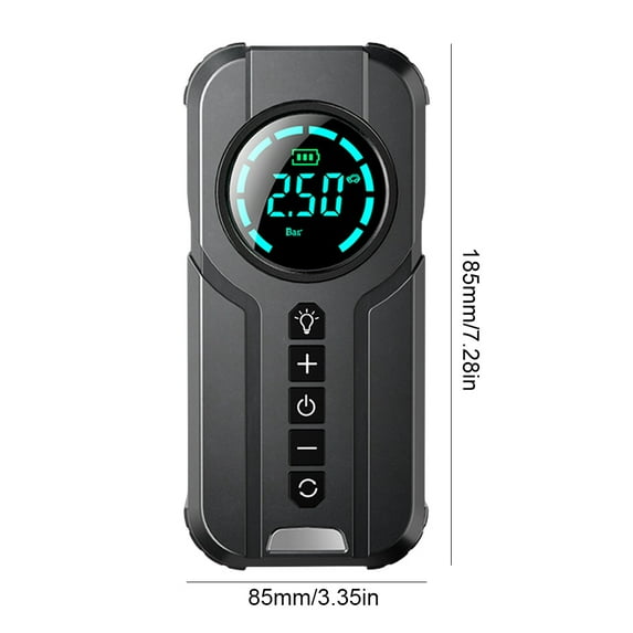 Tire Inflator Portable Air Compressor-Air Pump 150PSI Cordless Electric for Car, Motorcycle, Bike, Ball, with Tire Gauge Pressure (Wired)