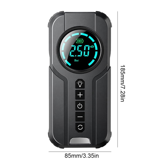 Tire Inflator Portable Air Compressor-Air Pump 150PSI Cordless Electric for Car, Motorcycle, Bike, Ball, with Tire Gauge Pressure (Wired)