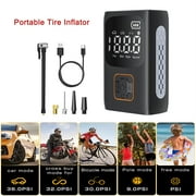Tire Inflator, Portable Air Compressor for Car Tires, Candey 150psi Powerful Cordless Air Pump Car Accessories,Tire Pump for Bike Motorcycle Ball, Auto Shut off Digital Pressure Gauge