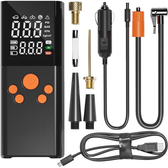 Tire Inflator Portable Air Compressor Air Pump for Car Tires (150 PSI