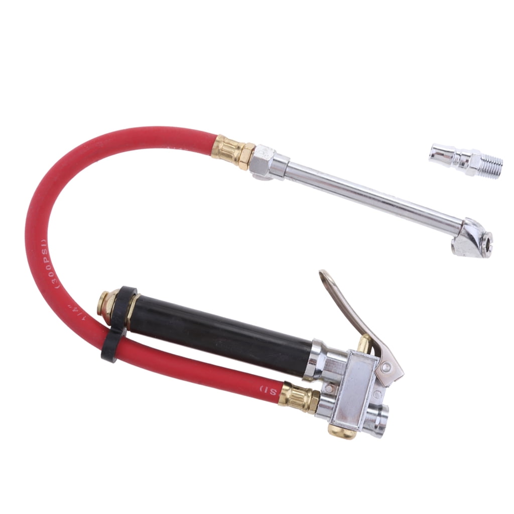 Tire Inflator Pressure Gauge 120 PSI Air Compressor Accessories Heavy Duty Red