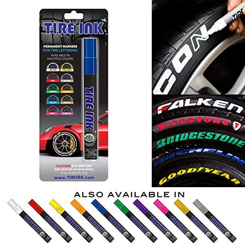 Tire Ink Blue Automotive Paint Pen Waterproof