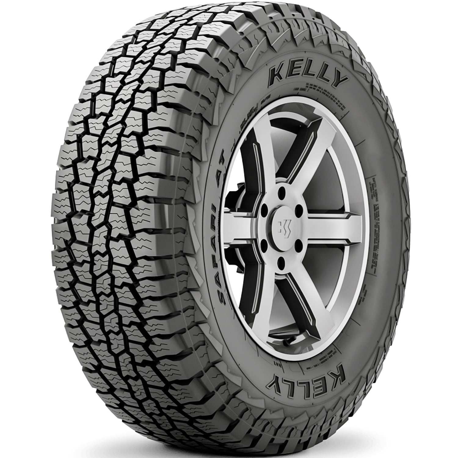 Kelly Safari A/T 35X12.50R20 125R F 12 Ply All Terrain Light Truck Tire