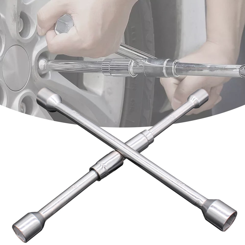 Tire Lug Nut Wrench Four 4 Way Heavy Duty Folding 13/16 1/16 3/4 7/8 ...