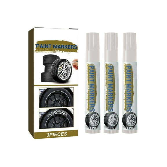 Tire Marker Pen for Customizing Car Wheels and Tires Tire Lettering Paint Pen Durable Quick Drying Ideal for Automotive Detailing and DIY Projects 10ml