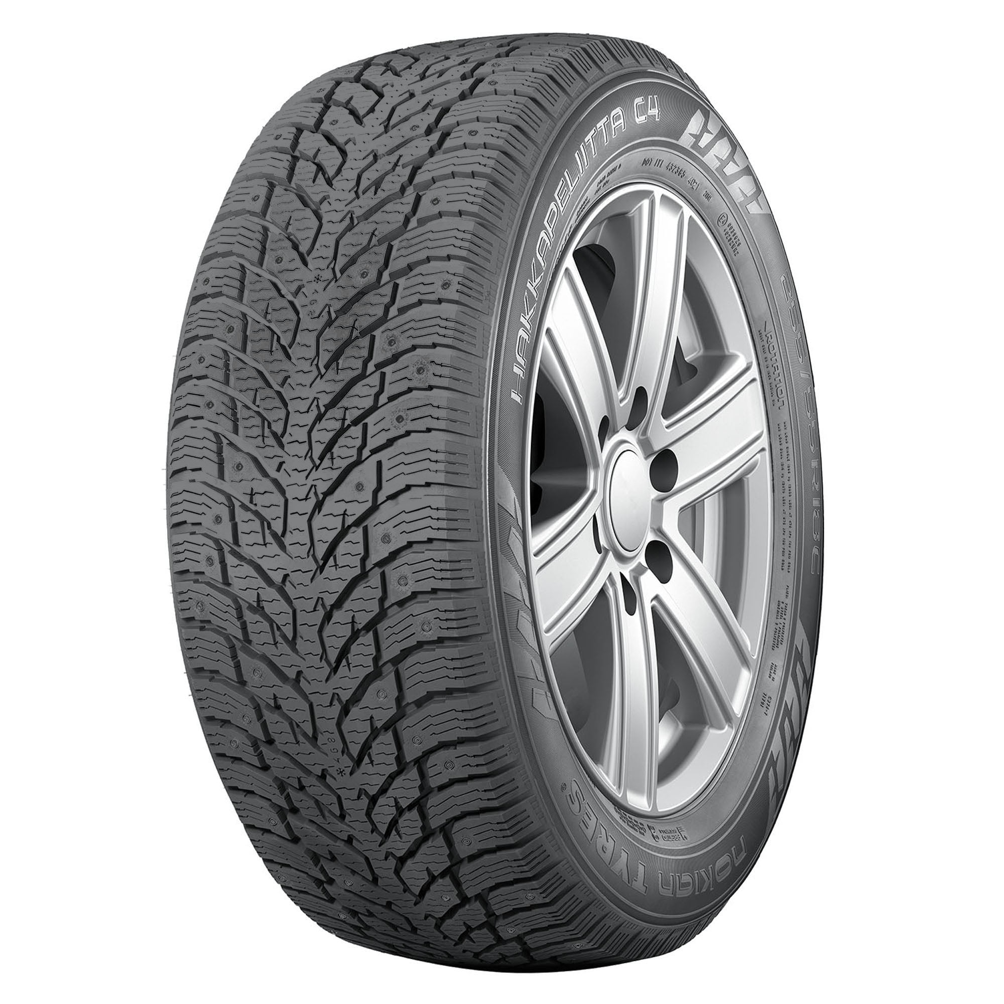 Nokian Tire Nokian Tyres Hakkapeliitta C4 195/75R16 Load D 8 Ply (Studded) Snow Winter Simolary simolary.com