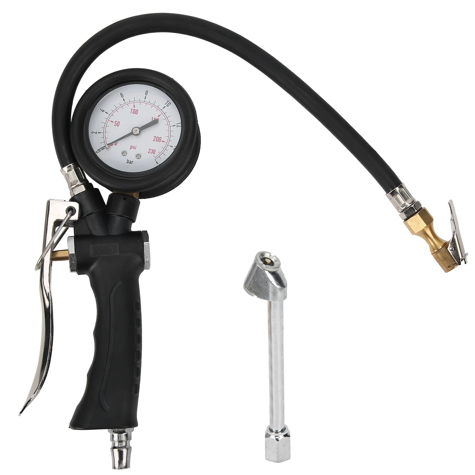 Tire Pressure Inflator Gauge Handheld for Car Motorcycle with Rotatable