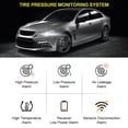 thumbnail image 1 of Tire Pressure Monitoring System, Wireless Solar Tire Pressure Monitor System With LCD Display, Voice Function, 6 Alarm Modes And 4 Internal Sensors, Real-time Display Tire Pressure, 1 of 7