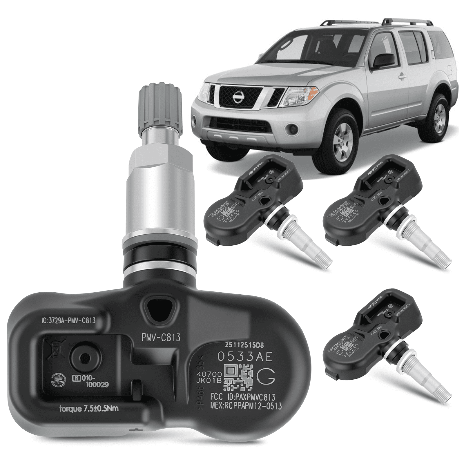 Tire Pressure Sensors for Nissan Pathfinder 2003-2012 OEM#40700-JA01B 40700-CD001 40700-JK00B 40700-CK002 40700-JK00C TPMS 4pcs