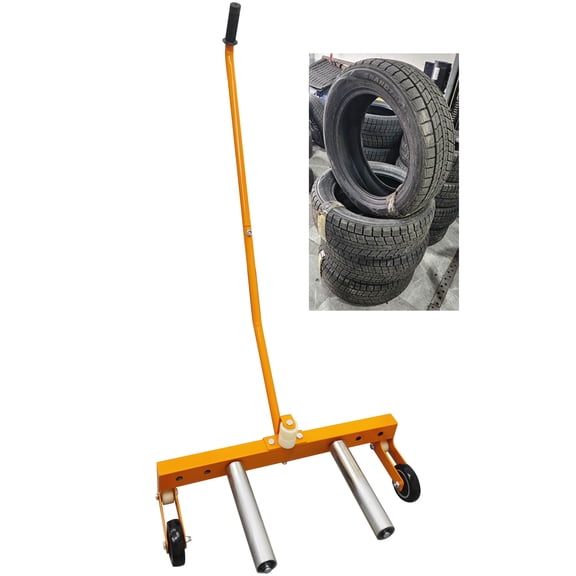 Tire Removal Installation Transporter Dolly Adjustable Lifting Tool Moving Cart