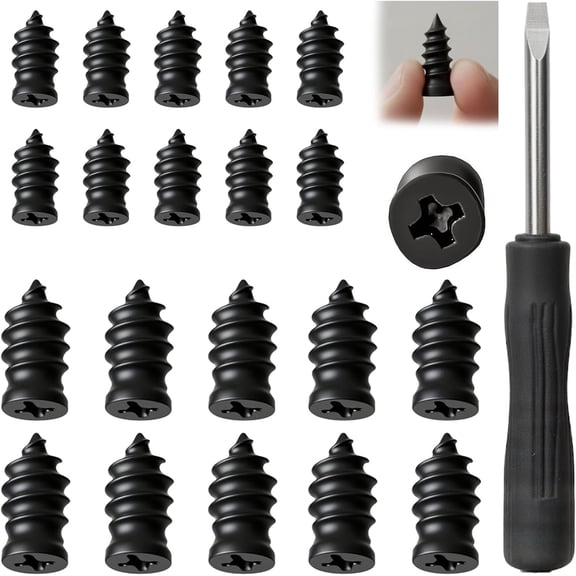 Tire Repair Nails Kit with 2 Sizes, 2025 New Vacuum Tire Repair Rubber Nail, Screw in Tire Repair Plugs, Fast Self-Service Tire Repair Tools for Car, Motorcycle, Truck