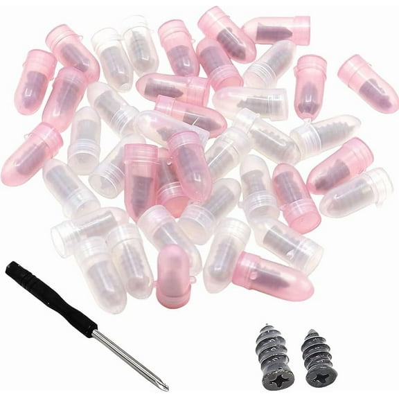 Tire Repair Nails Kit (30PCS) - 2 Sizes (Large & Small) Self-Sealing Rubber Screw Plugs, Professional Vacuum Tire Repair Kit for Car, Motorcycle, Truck, Tractor (Screwdriver Not Included)