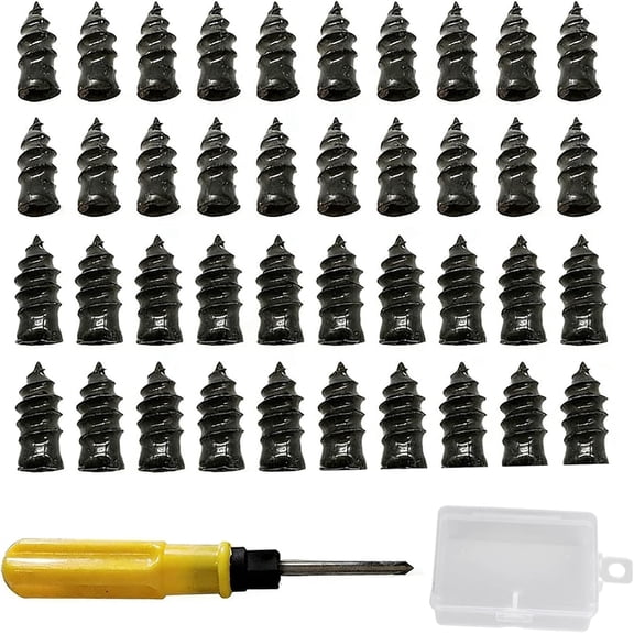 Tire Repair Rubber Nail - Vacuum Tire Repair Kits Spiral Rubber Screws Self Sealing Tire Plug for Car Motorcycle Truck