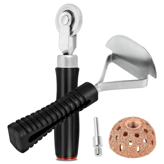 Tire Repair Tool Kit Buffing Wheel Liner Scraper Patch Roller Set Tungsten Alloy Tire Patch Repair Tools for Car Truck Motorcycle Bicycle Tire Tube Maintenance