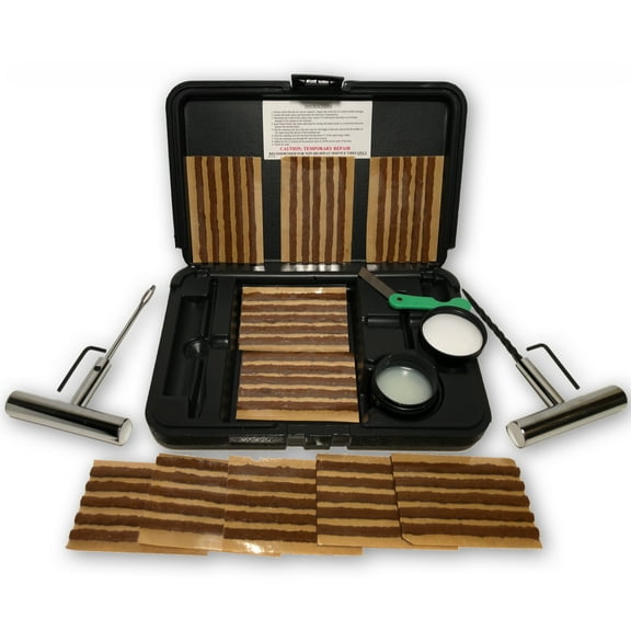 Tire Repair Tool Kit Set 57 Pieces with Tool Box for Motorcycles, ATV, Jeeps and Off Road Trucks by TYK Industries