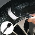 Tire Rim Brush Curved Cleaning Brush Tire Hub Brush Cleaning Tool Car