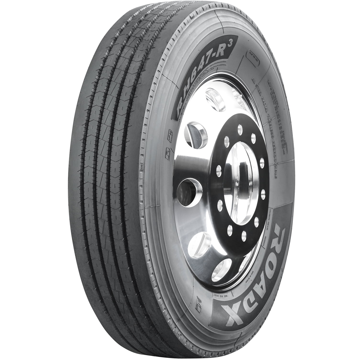Fortune FAR602 Commercial Truck Tires – 245/70R17.5 Load J 18 Ply, All Position, 2 New Tires, Black Sidewall