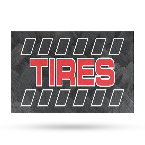 Tire Sale Vinyl Decal 24 Inch x 36 Inch Weatherproof Heavy-Duty Adhesive Backing | Auto Promotions, Affordable Pricing, Reliable Service | Made in USA