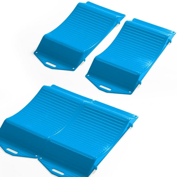 Tire Saver Ramps - Heavy-Duty Vehicle Storage Ramp Set of 4 Pack Anti-Slip Design RV Camper Trailer for Powerful Load Bearing Capacity Tire Wheel Ramps