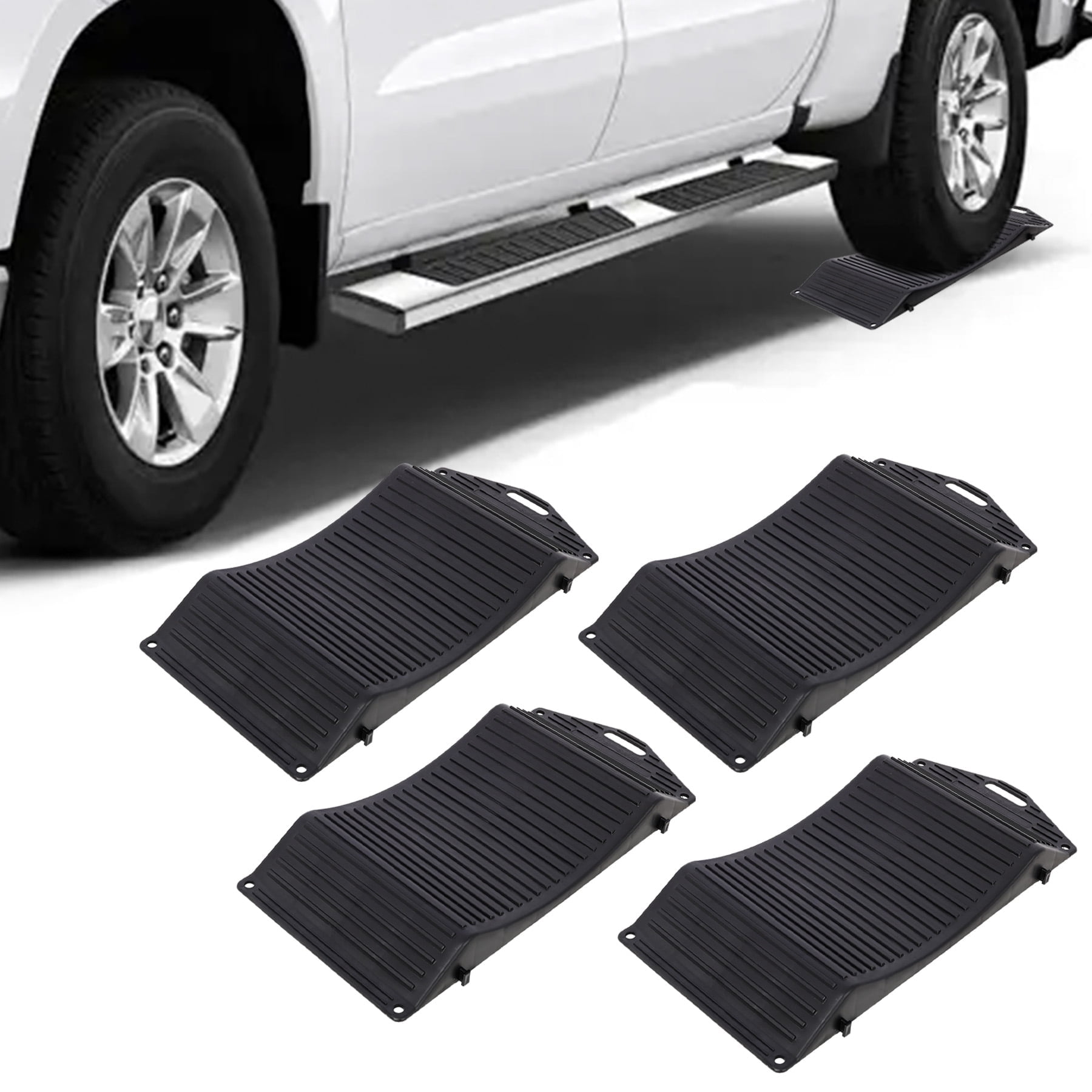 Tire Rotation Ramps Tire Saver Ramps with Interlock Anti-Slip Pads Design, Car Tire Wheel ...