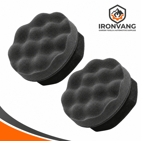 Tire Shine Applicator Pad, Foam Tire Dressing Applicator for Car Detailing, Ergonomic Wave Pattern Tire Shine Sponge, Reusable Tire Cleaning Applicator for Tire & Trim Care