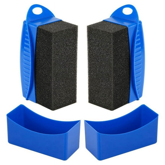 Tire Shine Applicator, Dressing Applicator Pad, Sponge Curved Detail with Handle A
