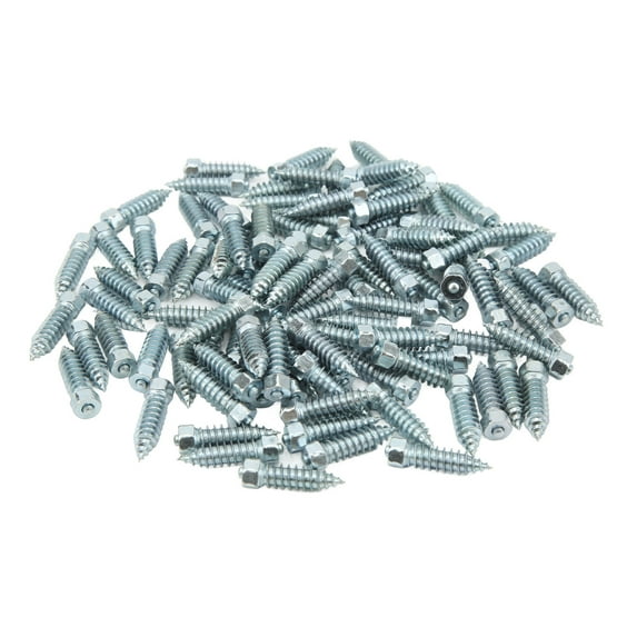 Tire Spikes, 100pcs Tire Spikes M8 Excellent Grip Anti Slip Wheel Tire Stud Universal for Loader Skid Steer Forklift