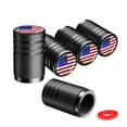 thumbnail image 1 of Tire Stem Cap Cover 4 Pack, Metal With Liner Anti-Seize Leak-Proof Tire Air Caps, Anodized Aluminum Alloy Stem Covers For Cars Suvs Trucks Rvs Bicycles Motor Vehicles, 1 of 4