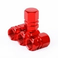 thumbnail image 1 of Tire Stem Valve Caps Wheel Valve Covers Car Dustproof Tire Cap, Hexagon Shape (Red), 1 of 2