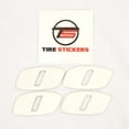 thumbnail image 1 of Tire Stickers 9766020142 Letter O 4 Pack & Film, 1 of 2