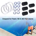 thumbnail image 1 of Tire Sweep Tail Scrubber Ball Bearing Wheel Kit For Polaris Pool Cleaner 180 380, 1 of 5