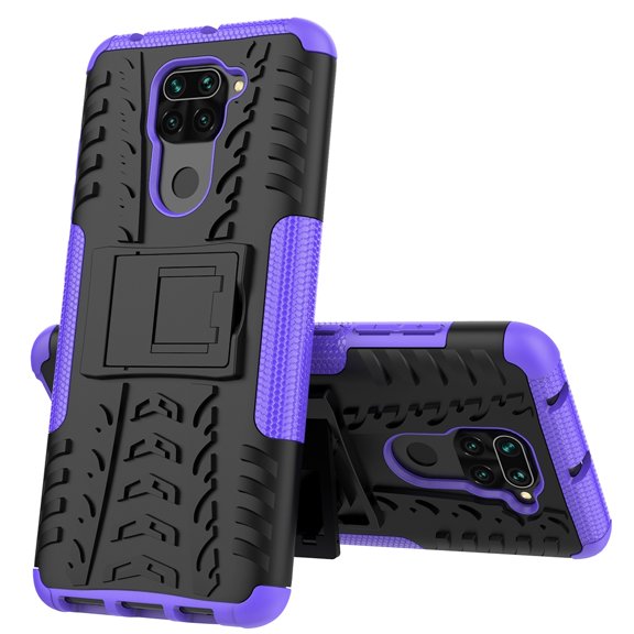 Tire Texture Shockproof TPU+PC Protective Case with Holder