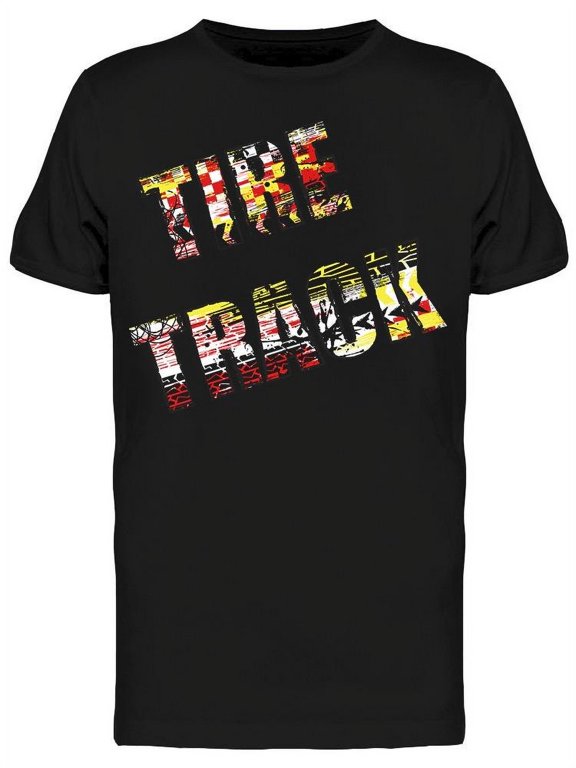 Tire Track. Hologram T-Shirt Men -Image by Shutterstock, Male Large