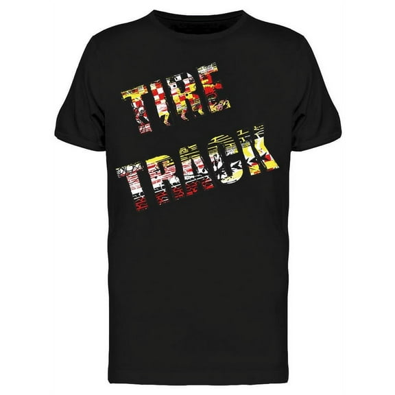 Tire Track. Hologram T-Shirt Men -Image by Shutterstock, Male Medium