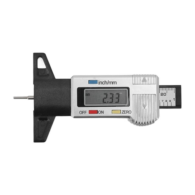 Tire Tread Depth Gauge Large Digital Display Accurate Tread Checker for Truck Car Motorcycle