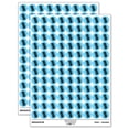 thumbnail image 1 of Tire Tread Track 200+ Round Stickers - Light Blue - Matte Finish - 0.50" Size, 1 of 3