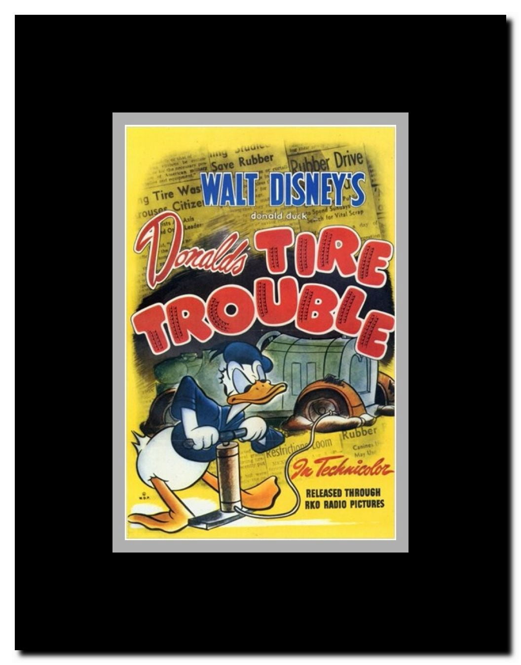 Tire Trouble Framed Movie Poster