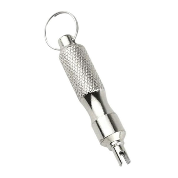 Tire Valve Core Remover, Stainless Steel, Anti- Handle, Portable, for Car/Motorcycle Tire Inflation/Deflation