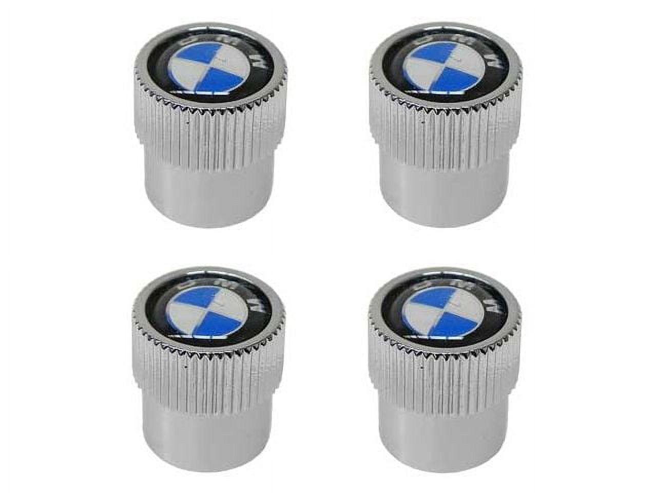 Tire Valve Stem Cap Set - Compatible with 1987 - 1995, 2001 - 2005 BMW 325i 1988 1989 1990 1991 1992 1993 1994 2002 2003 2004