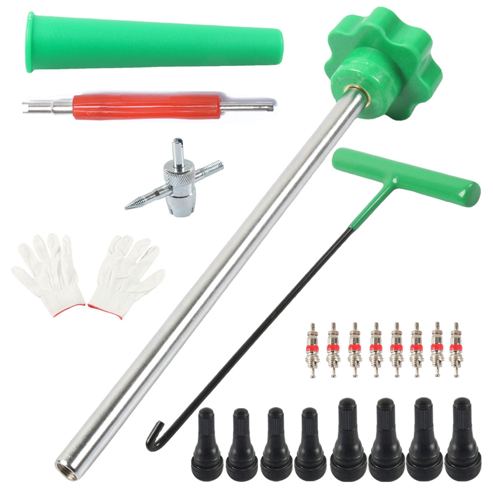 Valve Clean Tools Tire Valves Cores Removal Tool Set With Anti Corrosions Brass Inserts ...