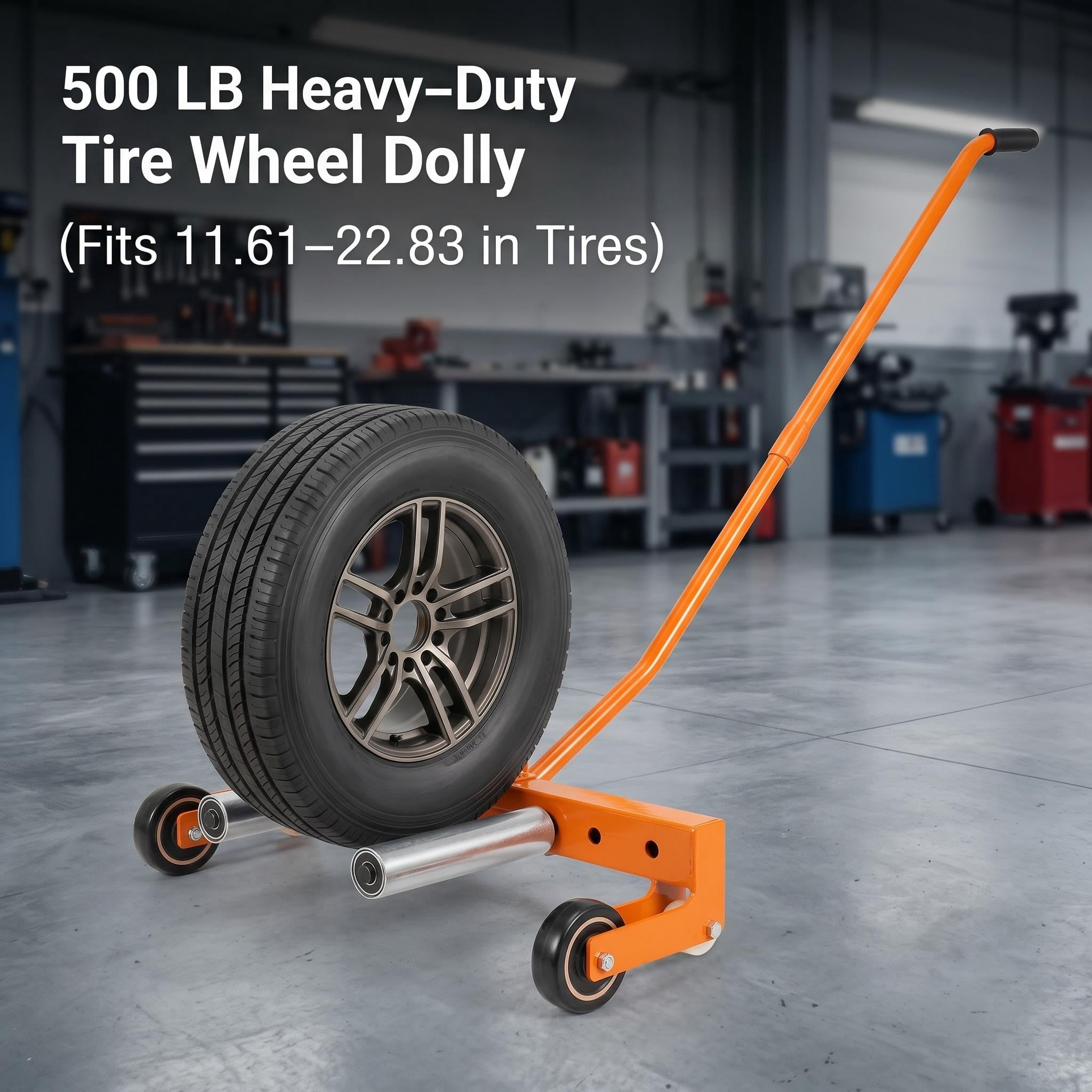 Tire Wheel Dolly, Tire Lifter, Tire Dolly – Adjustable Wheel