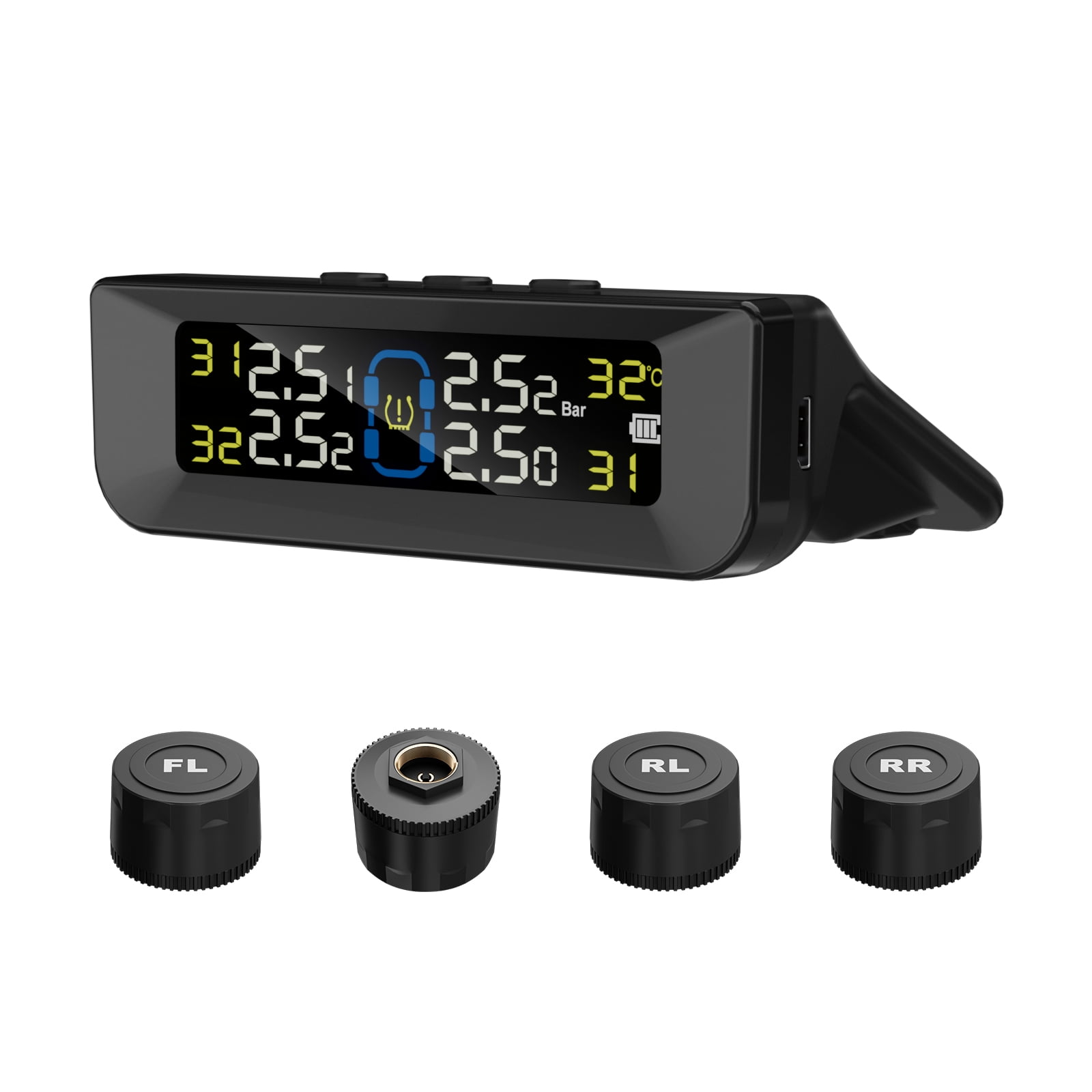 Tire pressure system,Realtime Display Car Suv Mpv With Lcd And 4 Tire