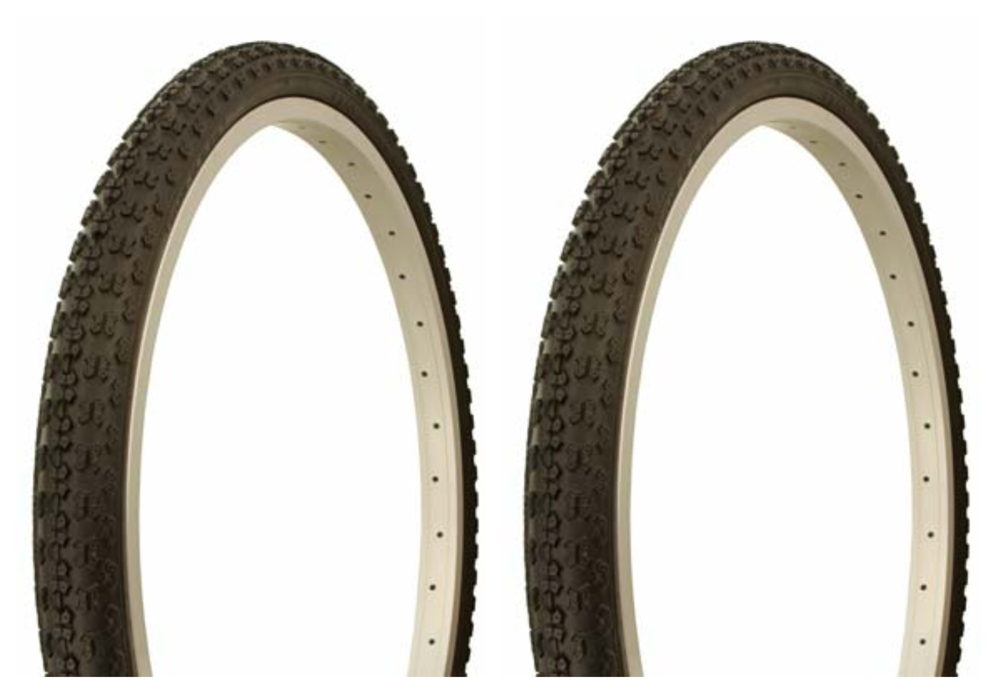 Tire set. 2 Tires. Two Tires Duro 24" x 1.75" Black/Black Side Wall.lowrider bicycle Tires, beach cruiser bike Tires, cruiser bike Tires mountain bike Tires