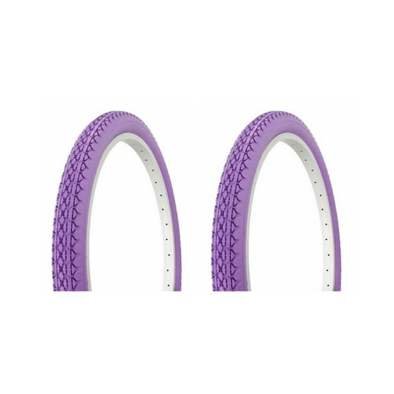 Tire set. 2 Tires. Two Tires Duro 24" x 2.125" Purple/Purple Side Wall . lowrider bicycle tire, beach cruiser bike tire, cruiser bike tire