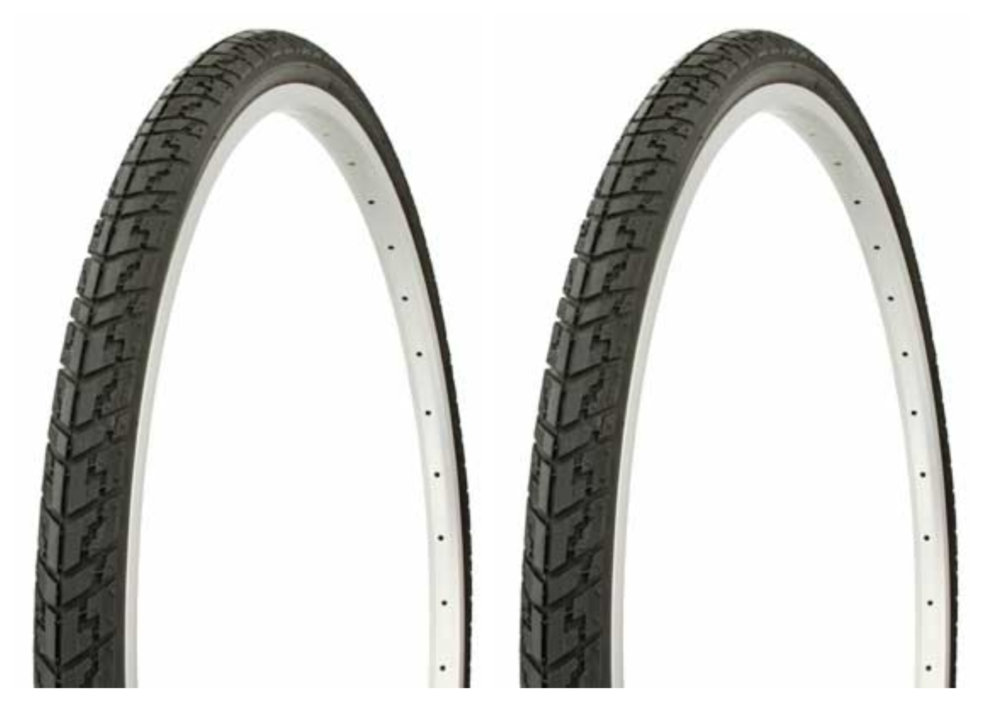 Duro HF-109 26 X 1 3/8 Bike Tires (Pack Of 2) - Black/White Sidewall For Cruiser & Chopper Bikes - View #8