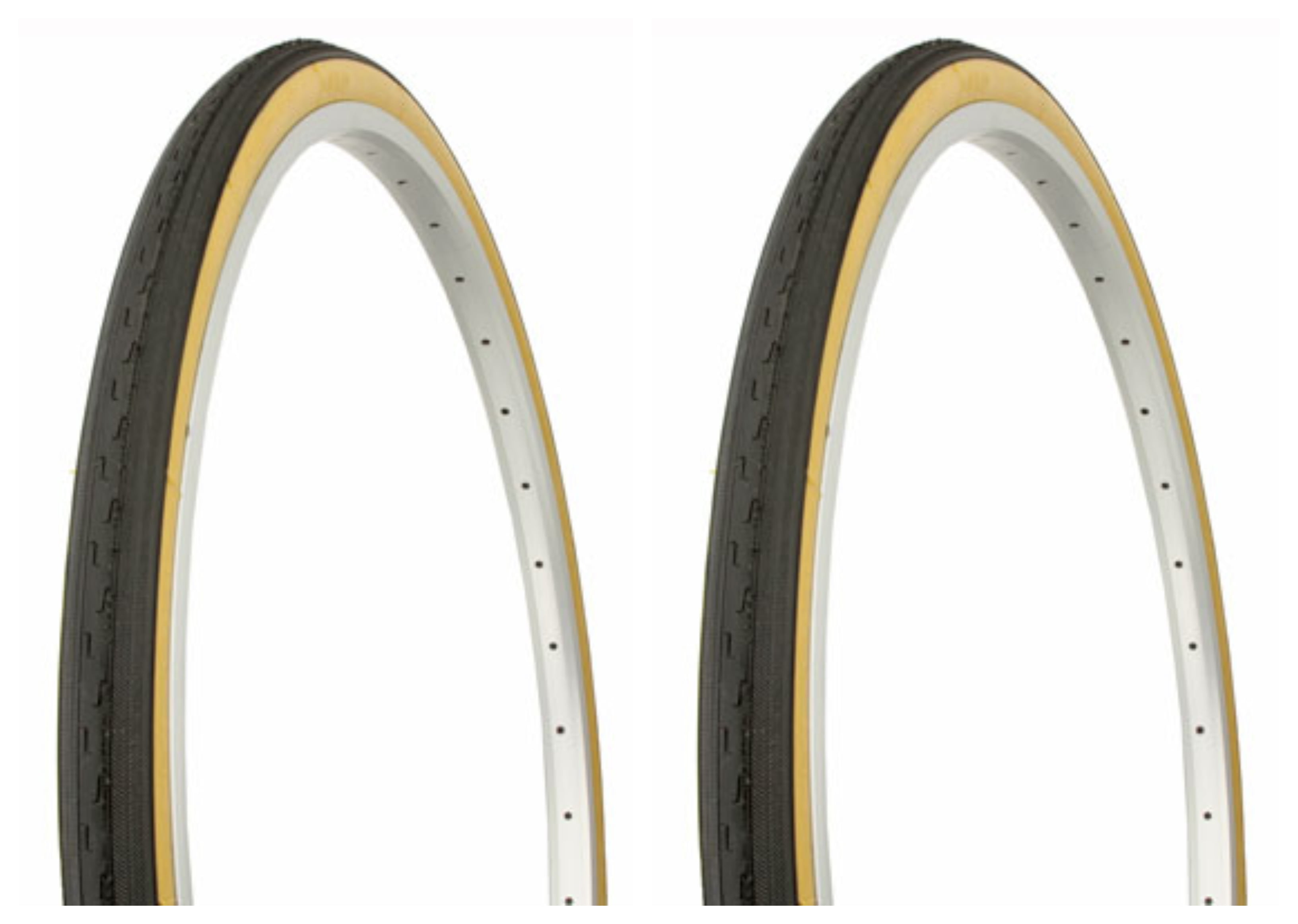 Lot De 2 Pneus Vélo 26x1 3/8 Blanc/noir + 2 Chambres à Air – Neuf, Hollande