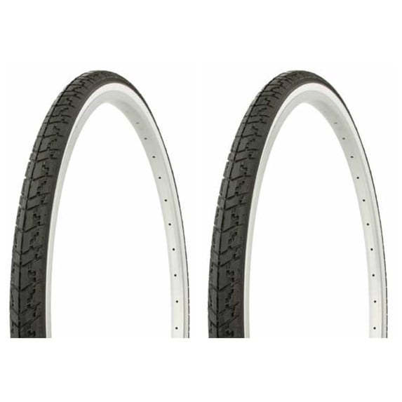 Tire set. 2 Tires. Two Tires Duro 26" x 1 3/8" Black/White Side Wall HF-109. bike Tires, beach cruiser bike Tires, cruiser bike Tires, chopper bike Tires