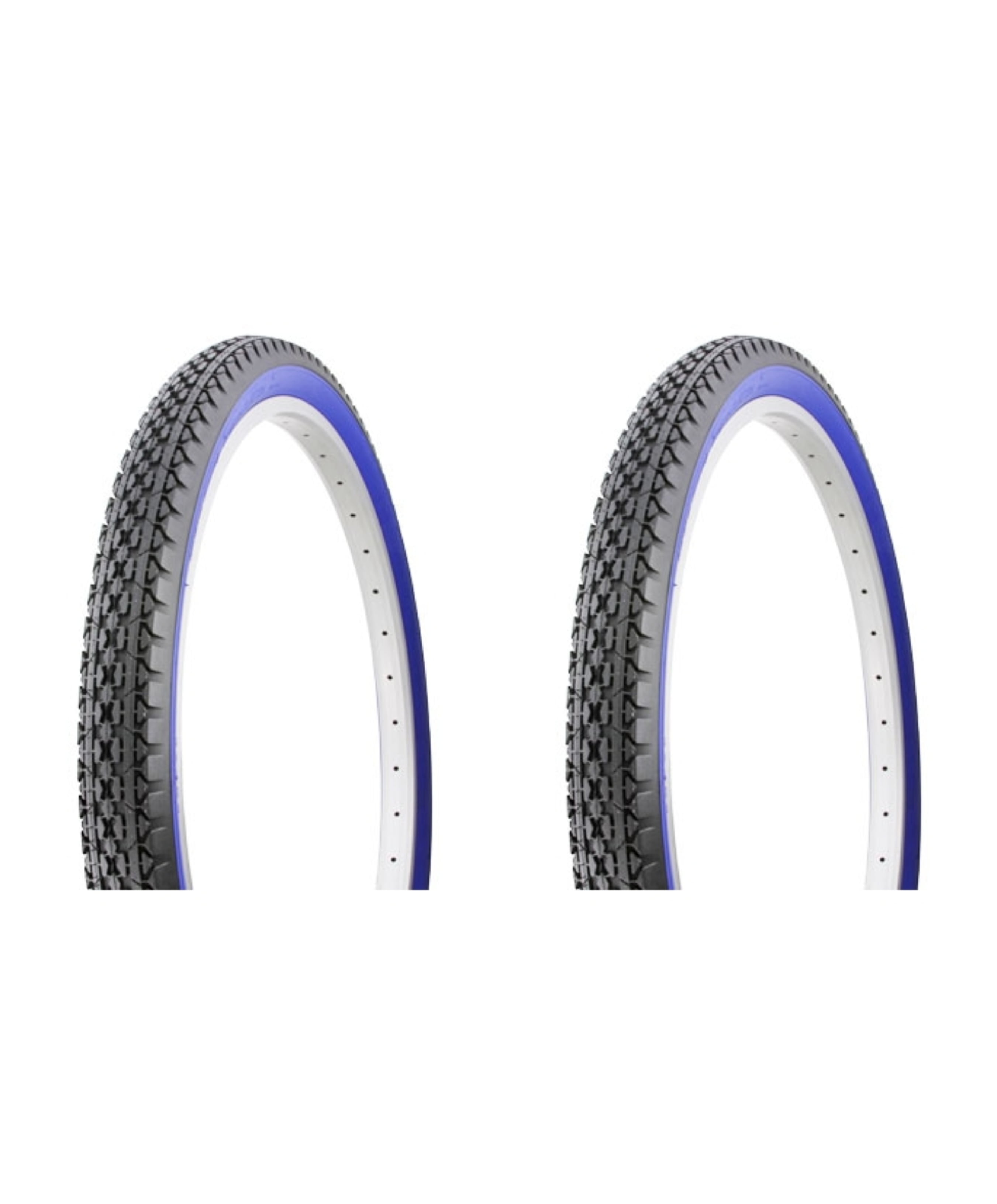 Tire set. 2 Tires. Two Tires Duro 26" x 2.125" Black/Blue Side WallHF-133.